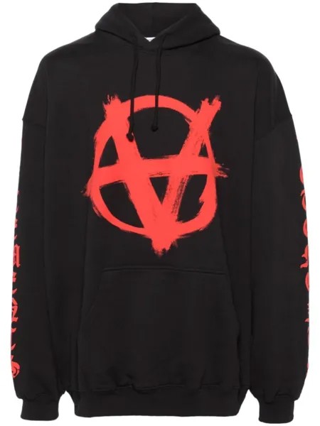 VETEMENTS худи с принтом Reverse Anarchy, черный