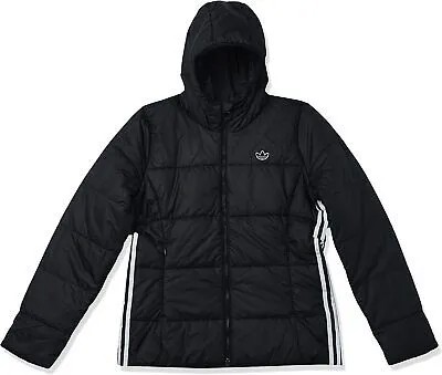 Тонкая куртка-пуховик Adidas Womens Originals, черный, размер X-Small