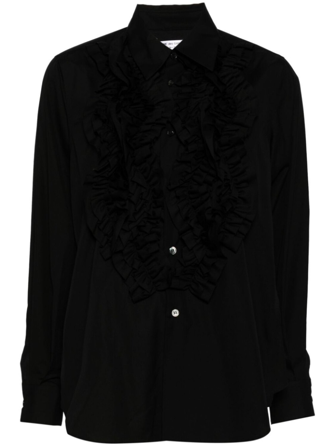 Comme Des Garçons Comme Des Garçons рубашка с оборками, черный