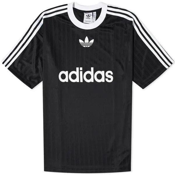 Футболка Adidas Adicolor Poly, черный/белый