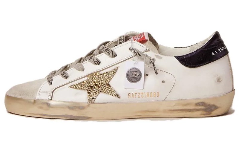 Кроссовки Golden Goose Super-Star Skateboarding Shoes Women's Low-top Gray, серый