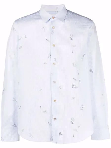 PAUL SMITH animal-print long-sleeve shirt