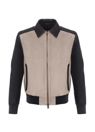 Замшевый бомбер Brioni