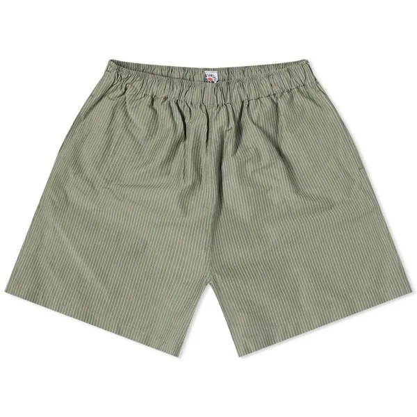 Шорты Sunspel X Nigel Cabourn Ripstop Army Shorts, цвет Army Green
