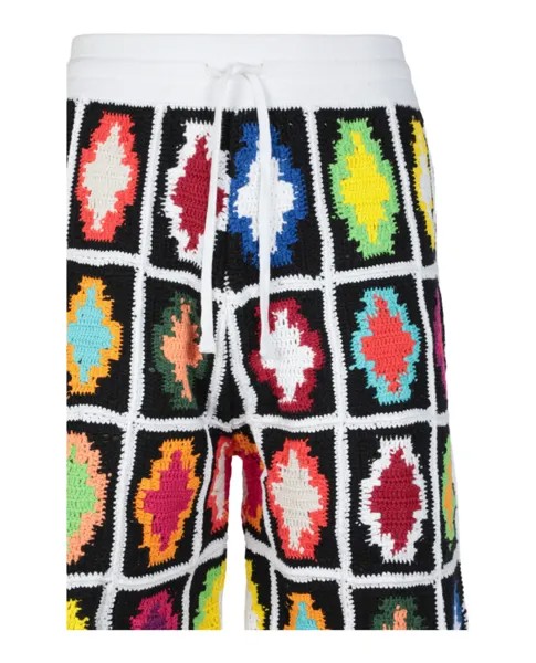 Шорты крестообразной вязки макраме Marcelo Burlon, мультиколор