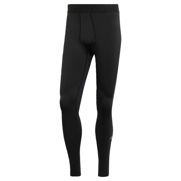 Узкие тренировочные брюки ADIDAS PERFORMANCE Techfit Cold.Rdy Long, черный