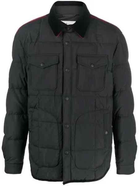 Woolrich стеганая куртка-рубашка, черный
