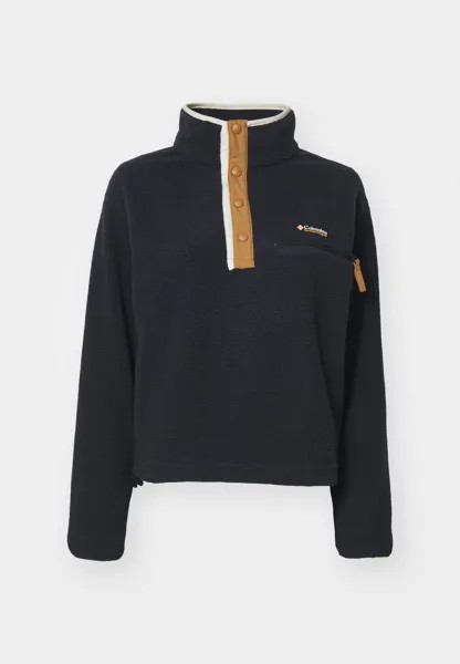 Флисовый свитер HELVETIA CROPPED HALF SNAP Columbia, черный