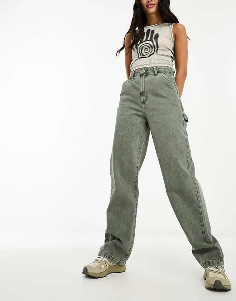 Дымчато-зеленые джинсы Cotton On – Carpenter