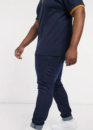 Облегающие джинсы темного оттенка индиго Bolongaro Trevor PLUS-Голубой