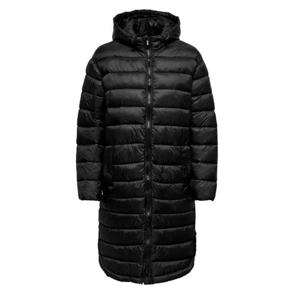 Пальто Only Melody Quilted Oversize, черный