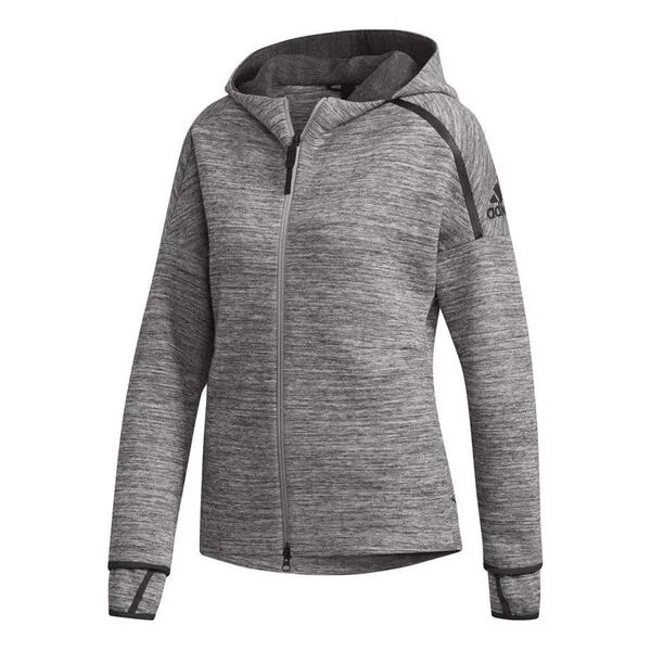Куртка спортивные с капюшоном куртка Adidas, серый