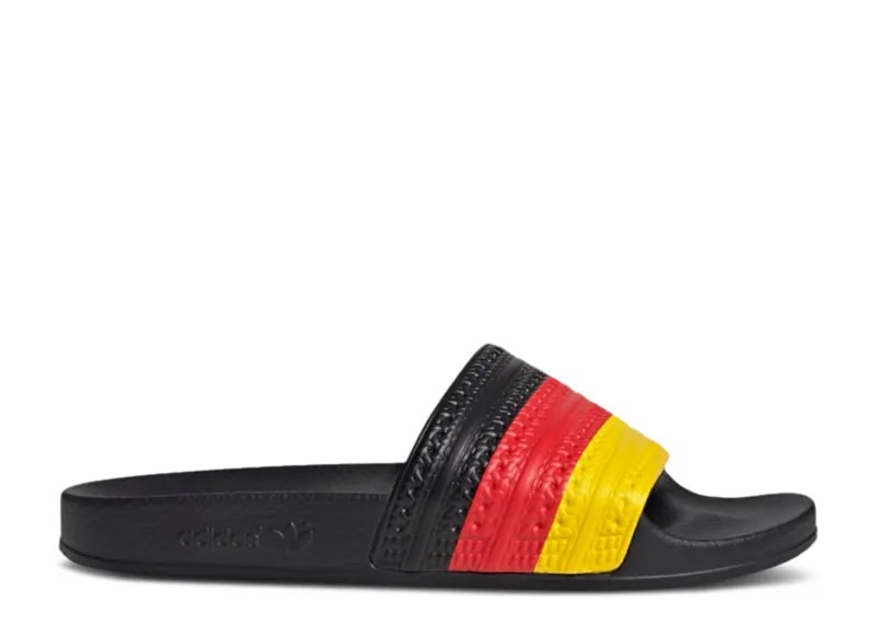 Кроссовки adidas Adilette Slides 'Germany', черный
