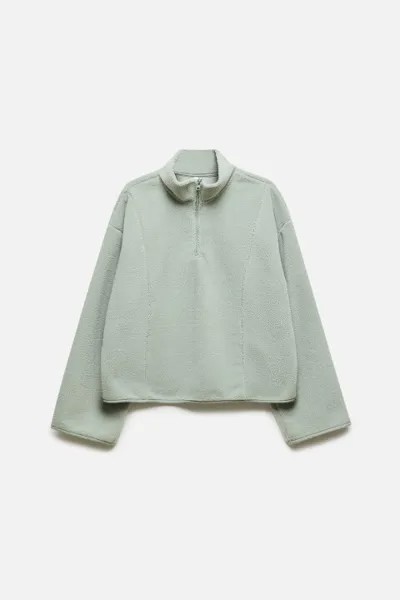 Толстовка half-zip свободная из флиса