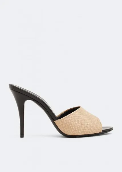 Мюли SAINT LAURENT LA 16 mules, бежевый