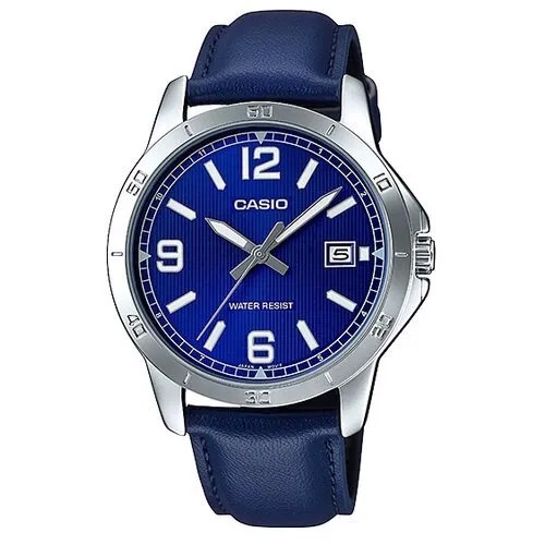 Наручные часы CASIO Collection Men MTP-V004L-2B, серебряный, синий