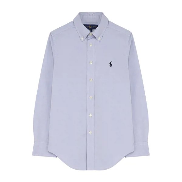 Хлопковая рубашка с воротником button down Ralph Lauren