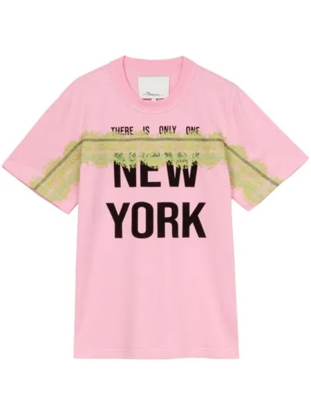 3.1 Phillip Lim футболка There Is Only One NY, розовый