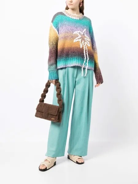 Mira Mikati прямые брюки строгого кроя, синий