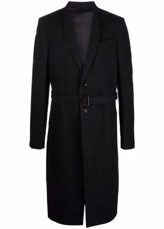 Rick Owens длинное пальто с поясом