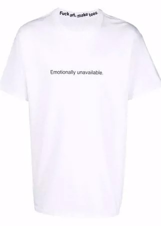 F.A.M.T. футболка с принтом Emotionally Unavailable