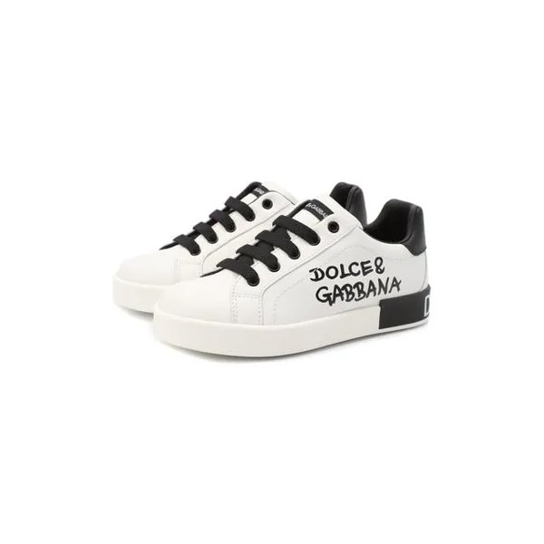 Кожаные кеды Dolce & Gabbana