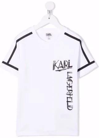 Karl Lagerfeld Kids футболка с логотипом Karl