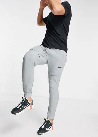 Серые спортивные брюки Nike Pro Training Collection Flex Rep-Серый