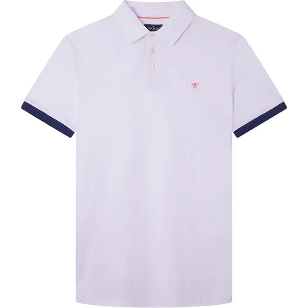 Поло с коротким рукавом Hackett Swim Trim Polkadot, белый
