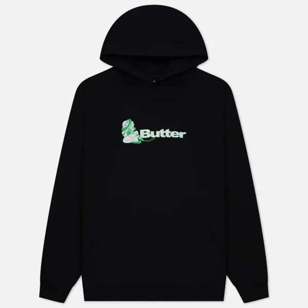 Мужская толстовка Butter Goods Crayon Logo Hoodie чёрный, Размер S