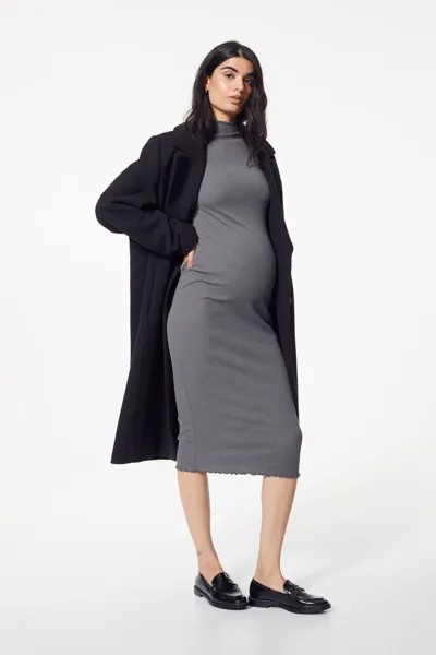 МАМА Платье из джерси в рубчик H&M