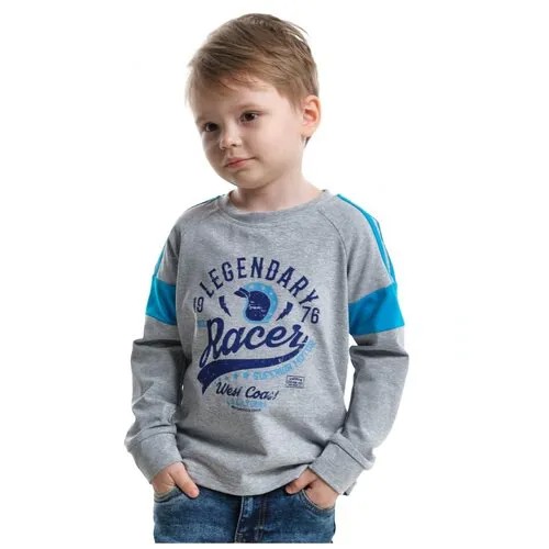 Лонгслив для мальчиков Mini Maxi, модель 4124, цвет меланж, размер 104