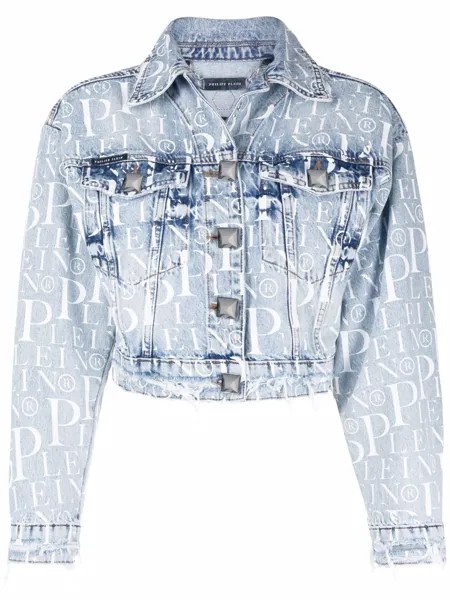 Philipp Plein джинсовая куртка с логотипом