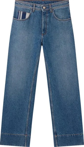 Джинсы Wales Bonner Organic Denim Miles Jeans 'Blue', синий