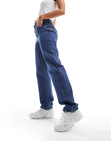 Длинные прямые джинсы Cotton:On из синего денима