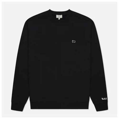 Мужская толстовка Woolrich American Fleece Crew Neck чёрный , Размер S