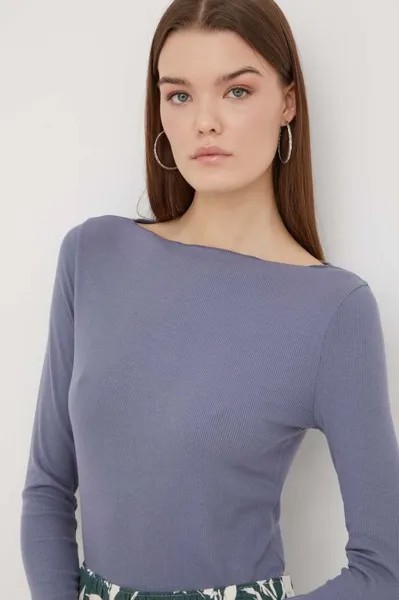 Лонгслив Abercrombie & Fitch, темно-синий