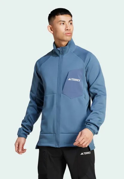 Флисовая куртка Adidas Terrex TERREX XPERIOR FULL-ZIP, цвет steel