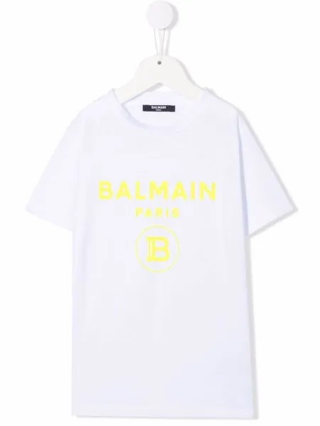 Balmain Kids футболка с логотипом
