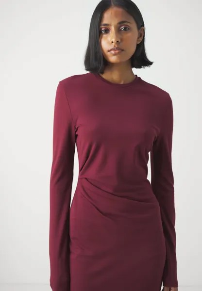 Легкое платье DRESS DKNY, темно-красный