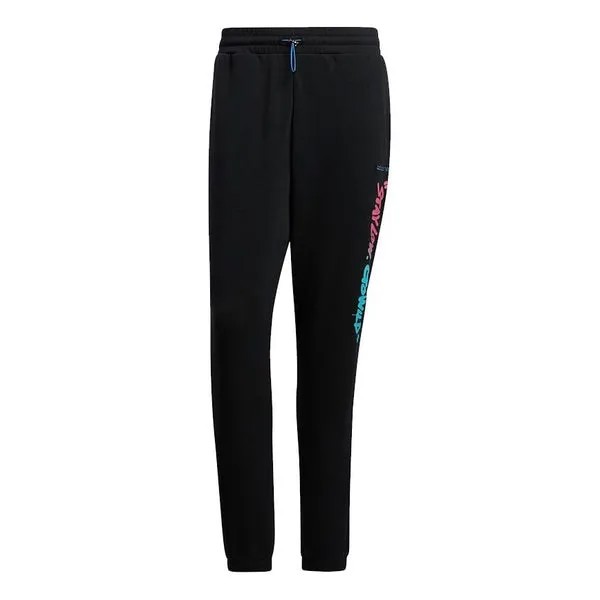 Спортивные штаны Men's adidas neo Radio W TP Multi-Color Logo Sports Pants/Trousers/Joggers Black, мультиколор