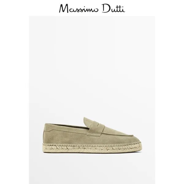 Кроссовки мужские Massimo Dutti с широким ремешком, коричневый