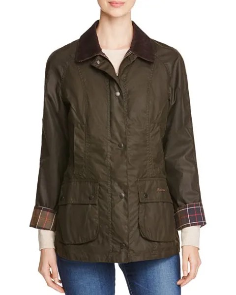 Классическая куртка Beadnell из вощеного хлопка Barbour, цвет Green