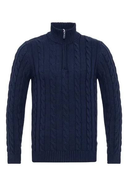 Джемпер CABLE HALF ZIPPER Felix Hardy, темно-синий