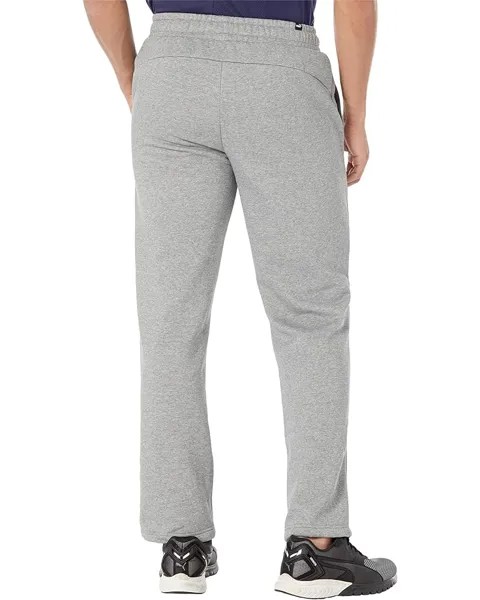 Брюки PUMA Essentials Logo Fleece Pants, цвет Medium Gray Heather