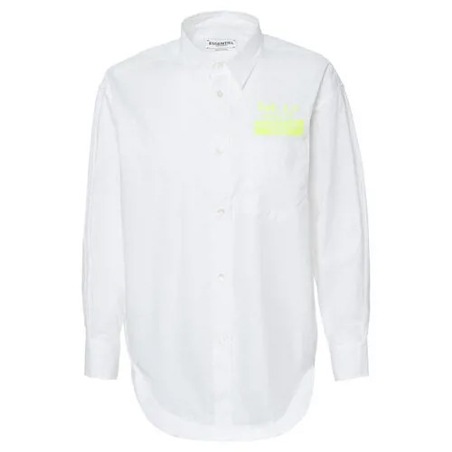 Рубашка Essentiel VOSIRIS белый+неон желтый 38
