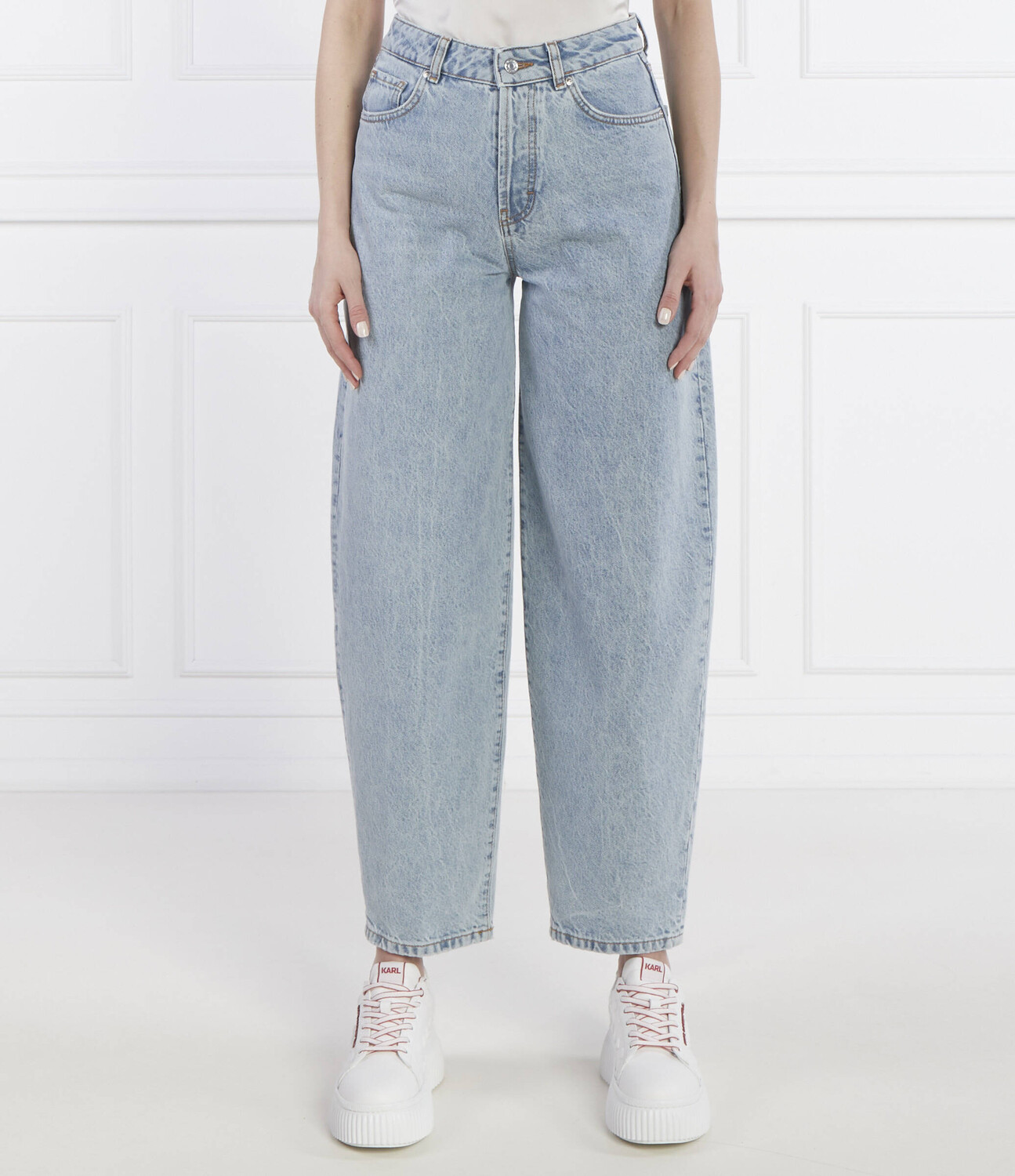 Джинсы HUGO Gimine Relaxed fit, синий