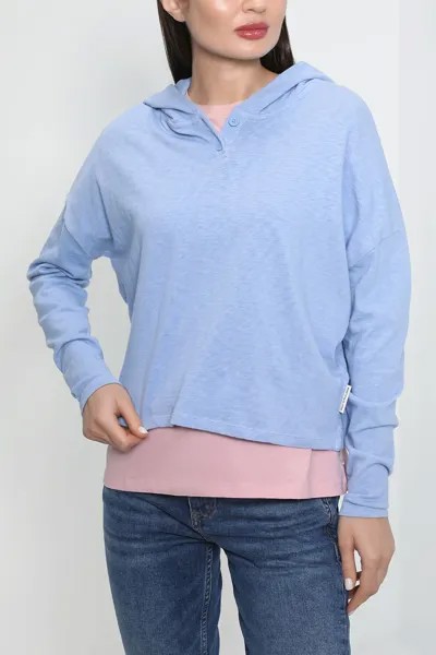 Худи женское Marc O'Polo Denim 341238552473 голубое XS