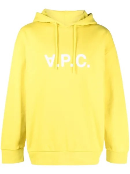 A.P.C. худи Milo с логотипом, желтый