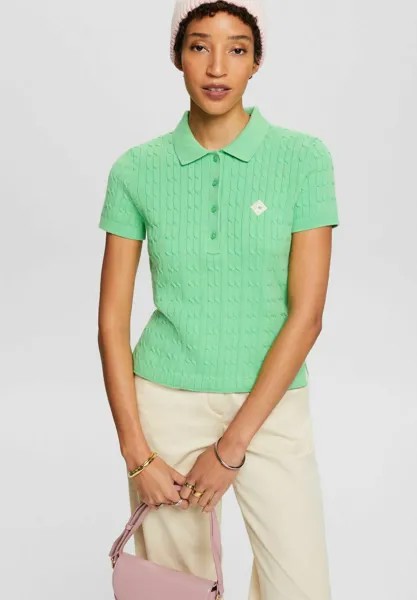 Рубашка-поло Esprit, светло-зеленый